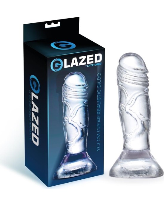 Glazed Realistic Dildo Crystal Material 12,3 cm