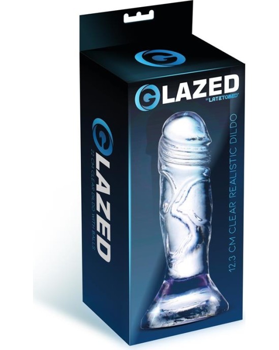 Glazed Realistic Dildo Crystal Material 12,3 cm