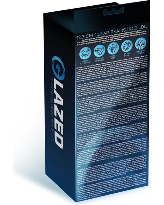 Glazed Realistic Dildo Crystal Material 12,3 cm