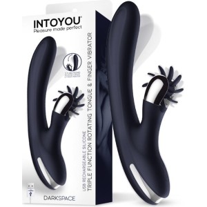 Intoyou Darkspace Vibe with Rotating Tongues and Finger Movement Blue