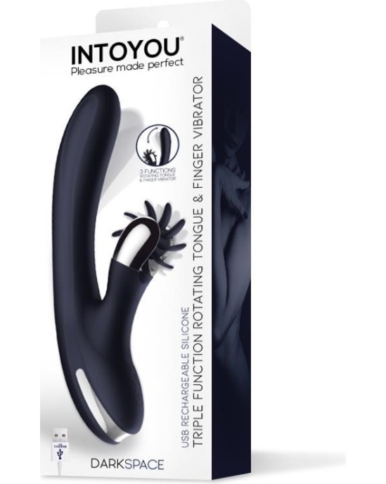 Intoyou Darkspace Vibe with Rotating Tongues and Finger Movement Blue