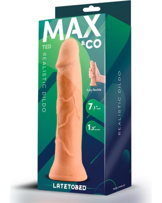 Max & Co Ted Realistic Dildo 7.1 Flesh