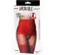 Amorable Wide Garter Belt with Stocking Red
