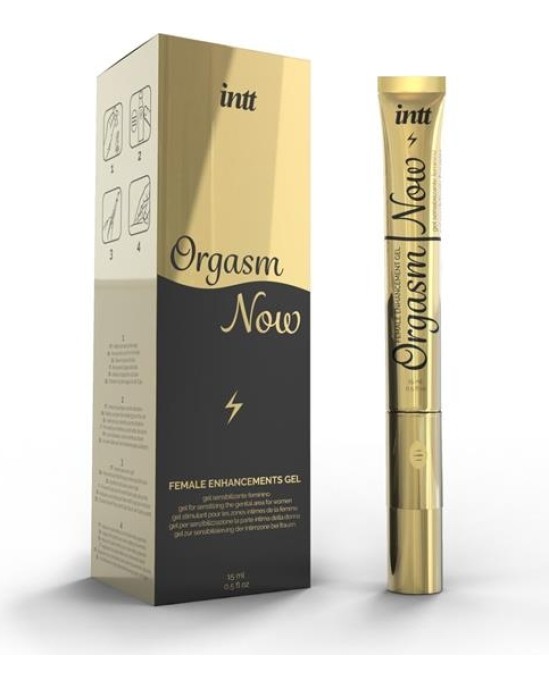 Intt Sensitizing Gel with Vibrating Tip Orgasm Now 15 ml