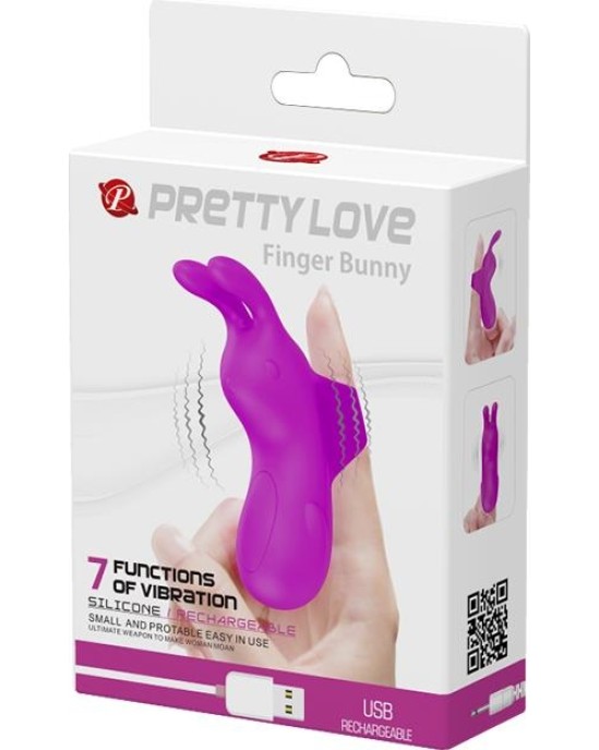 Prettylove Finger Bunny Sleeve USB Silicone