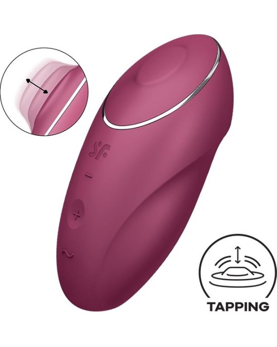 Satisfyer Tap and Climax 1 Vibrator and tapping  Red