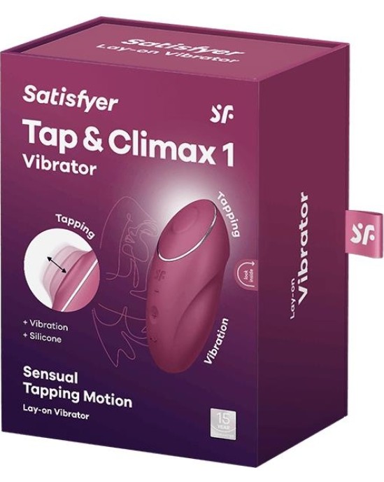 Satisfyer Tap and Climax 1 Vibrator and tapping  Red