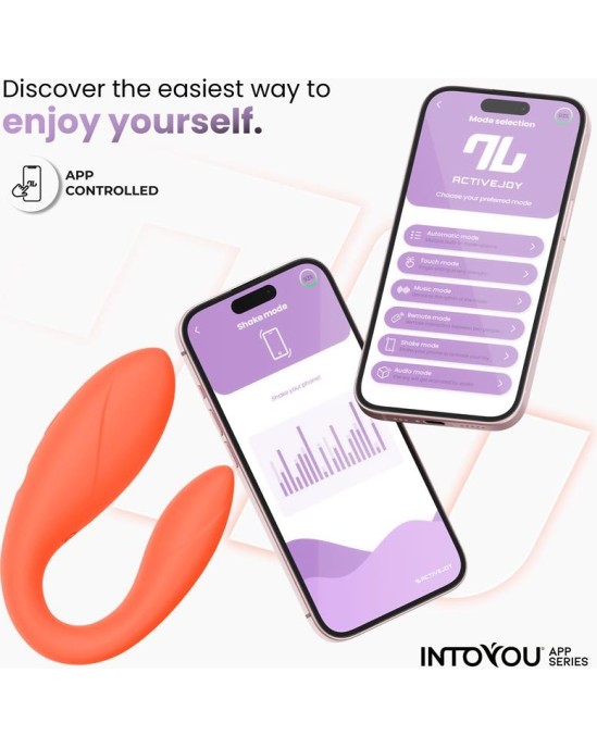 Intoyou App Series Couple Toy with App Flexible Silicone Salmon