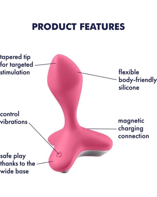 Satisfyer Plugs SATISFYER - GAME CHANGER PLUG VIBRATOR PINK