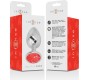 Intense Anal Toys INTENSE - METAL ANAL PLUG WITH RED CRYSTAL SIZE M