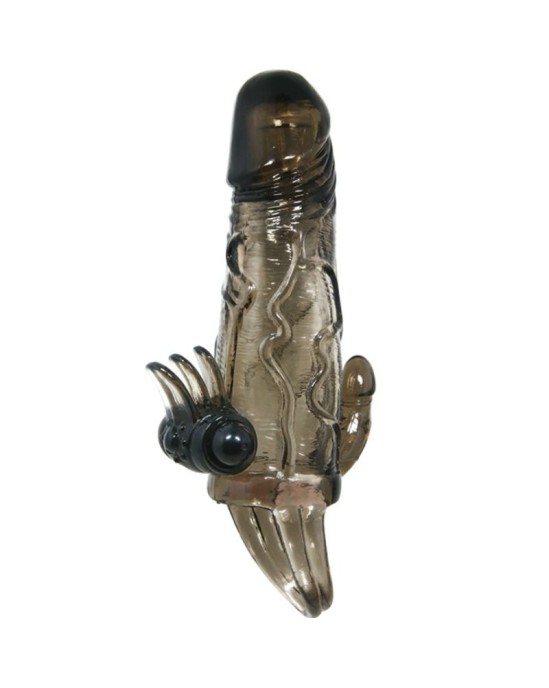 Baile For Him BRAVE MAN PENIS COVER WITH CLIT AND ANAL STIMULATION DOUBLE BULLET melns 16.5 CM