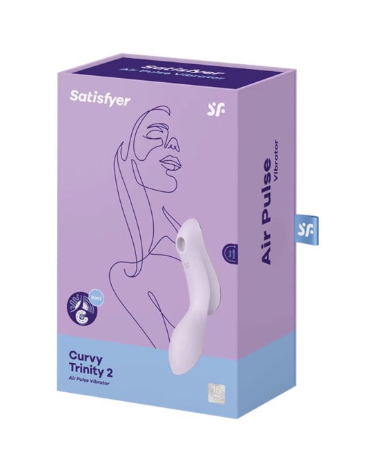 Satisfyer Air Pulse GAISA PULSU STIMULATORS AR VIBRĀCIJU — violets