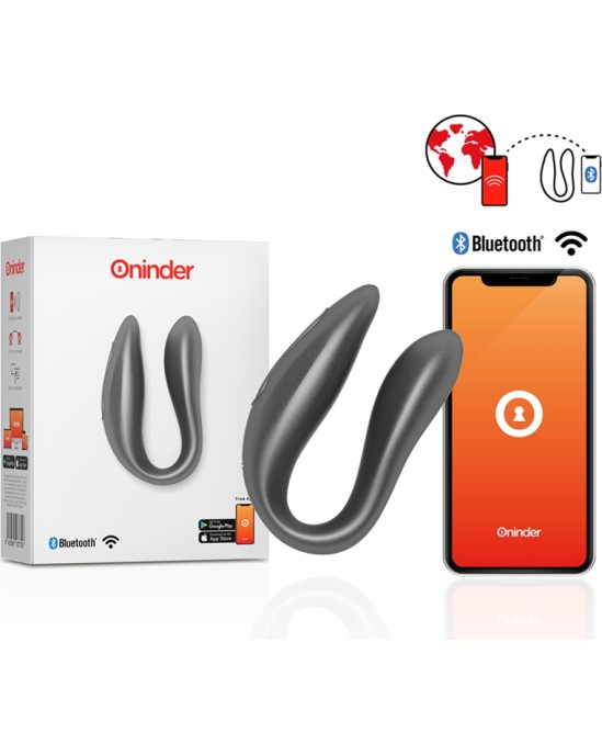 Oninder LISBOA G-SPOT & CLITORAL STIMULATOR melns - FREE APP