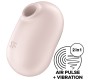 Satisfyer Air Pulse PRO GAISA PULSU STIMULATORS AR VIBRĀCIJU — BĒŠS