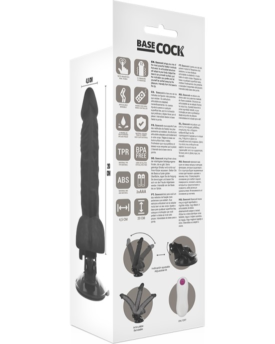 Basecock REALISTIC ARTICULABLE REMOTE CONTROL BLACK 20 CM