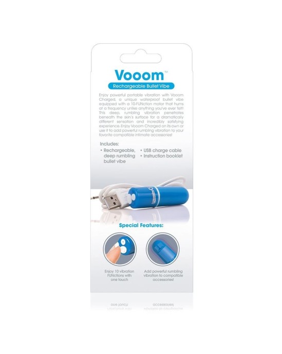 Screaming O RECHARGEABLE VIBRATING BULLET VOOOM BLUE