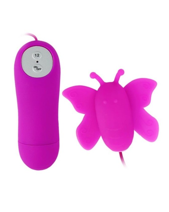 Baile Stimulating BAILE- CLIT STIMULATOR TORIS BUTTERFLY LOVE EGGS 12 SPEEDS LILAC REMOTE CONTROL