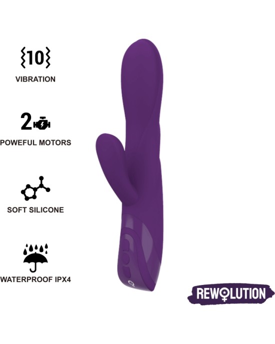 Rewolution Vibrators ar klitora stimulātoru