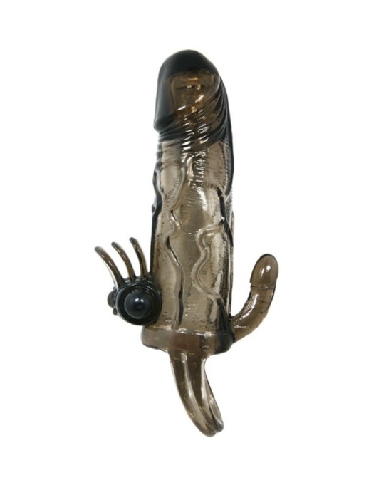 Baile For Him BRAVE MAN PENIS COVER WITH CLIT AND ANAL STIMULATION DOUBLE BULLET melns 16.5 CM