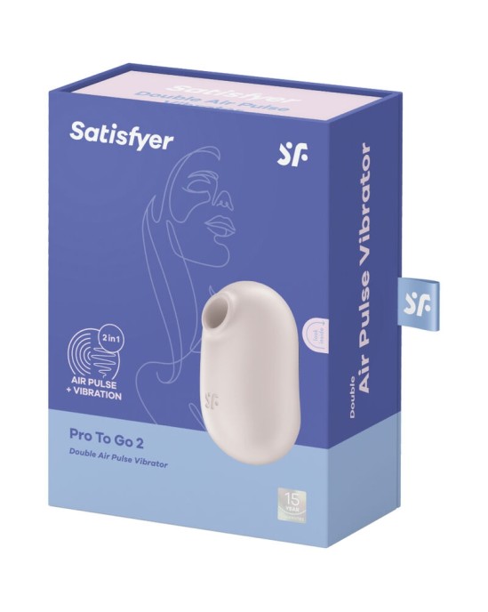 Satisfyer Air Pulse PRO GAISA PULSU STIMULATORS AR VIBRĀCIJU — BĒŠS