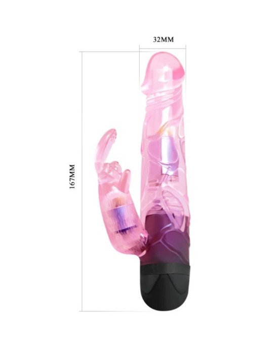 Baile Vibrators GIVE YOU LOVER VIBRATOR WITH RABBIT rozā