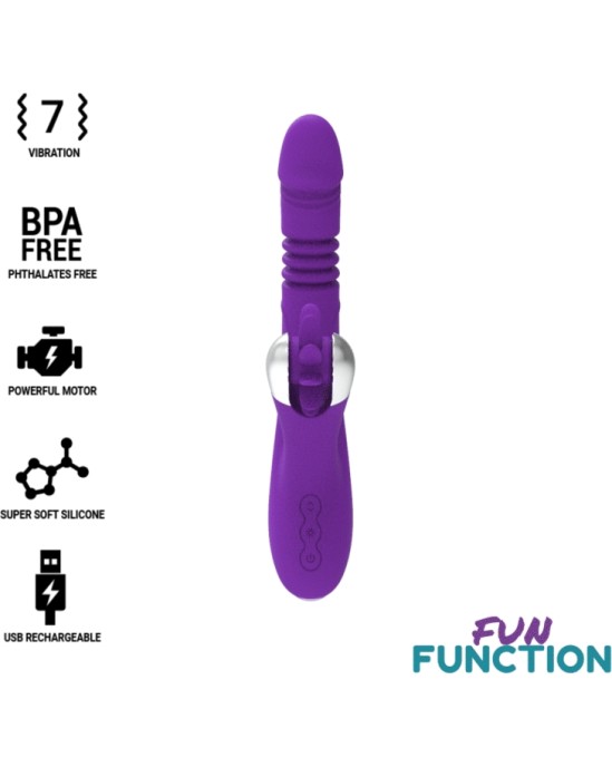 Fun Function Vibrators ar klitora stimulātoru