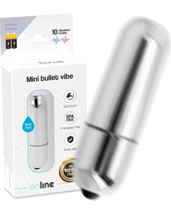 Online MINI SILVER VIBRATING BULLET