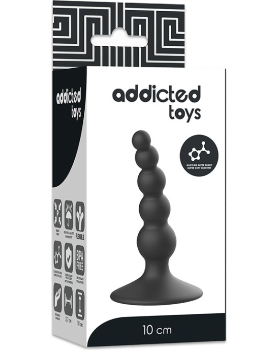 Addicted Toys Anālais spraudnis 10CM melns