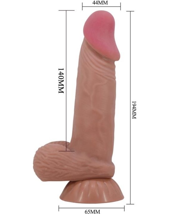 Baile Sliding Skin Realistic Dildo 19.4 cm