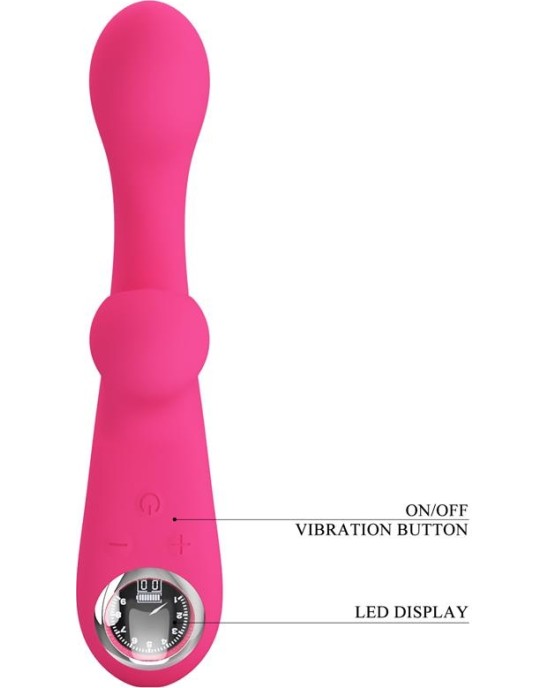 Prettylove Skylar Bunny Vibrator and Thumping  Pink
