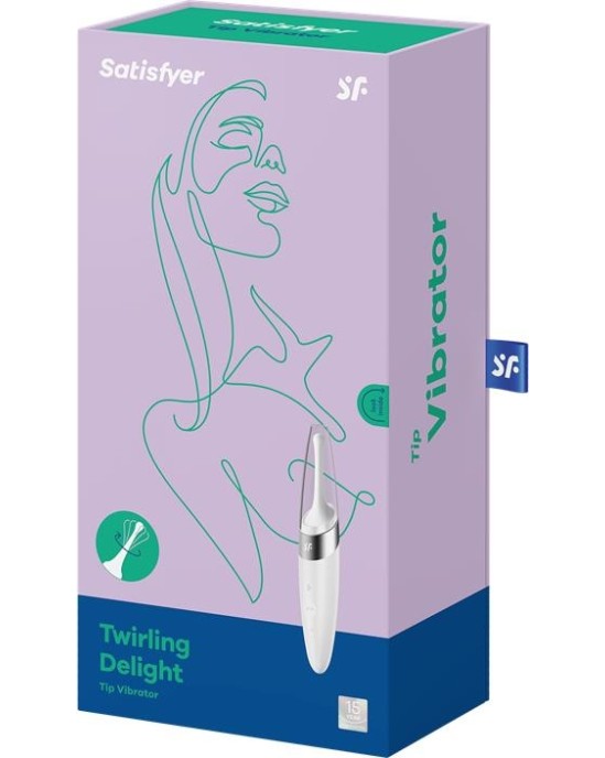 Satisfyer Twirling Delight Rotating Stimulator White