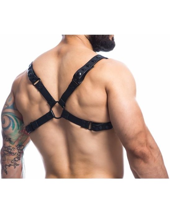 Cut4Men Party Black Chest Harness Adjustable One Size