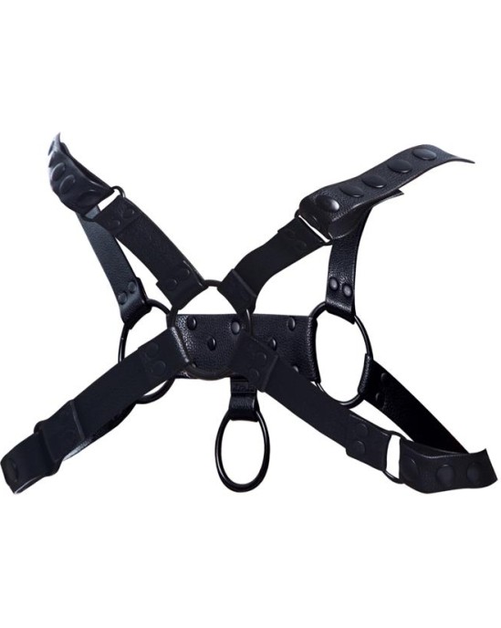 Cut4Men Party Black Chest Harness Adjustable One Size