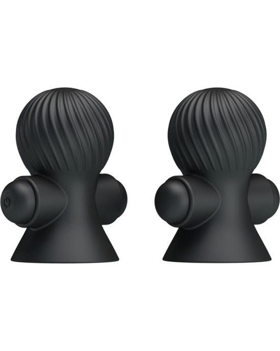 Prettylove Nipple Sucker with Vibration Black