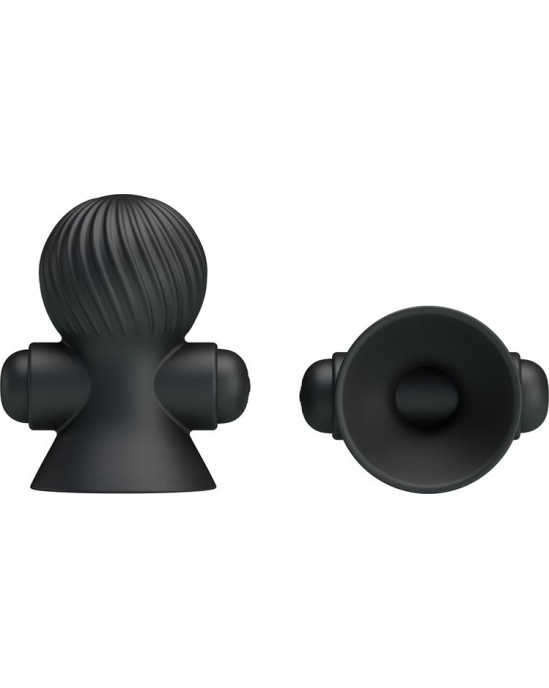 Prettylove Nipple Sucker with Vibration Black