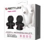 Prettylove Nipple Sucker with Vibration Black