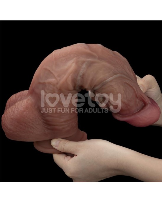 Lovetoy Dildo Dual Layered XXL 10.5 Black