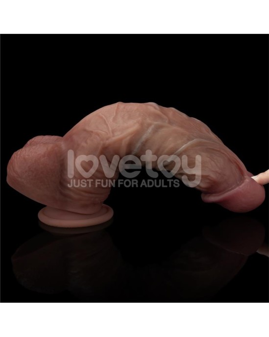 Lovetoy Dildo Dual Layered XXL 10.5 Black