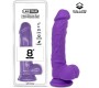 Liketrue Realistic Dildo Liquid Silicone Dual Layer 8 Purple