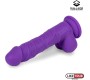 Liketrue Realistic Dildo Liquid Silicone Dual Layer 8 Purple