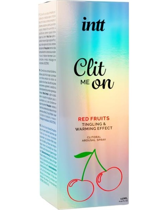 Intt Clitoris Stimulator Spray Clit Me On Red Fruits 12 ml