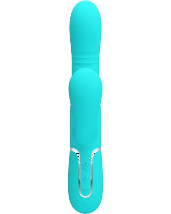 Prettylove Mariana Vibrator 4 in 1 Silicone Turquoise