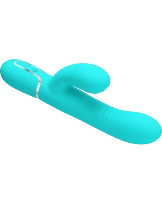 Prettylove Mariana Vibrator 4 in 1 Silicone Turquoise