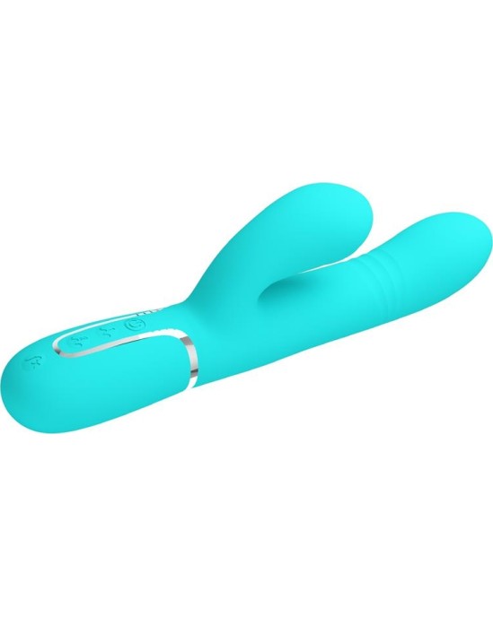Prettylove Mariana Vibrator 4 in 1 Silicone Turquoise