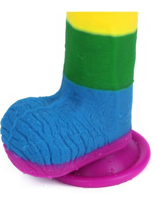 Lovetoy Dildo Prider 7.5 Liquid Silicone LGBT