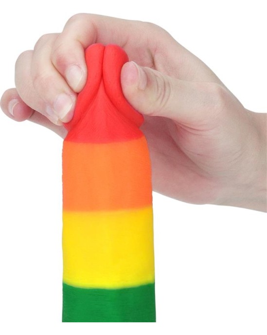 Lovetoy Dildo Prider 7.5 Liquid Silicone LGBT