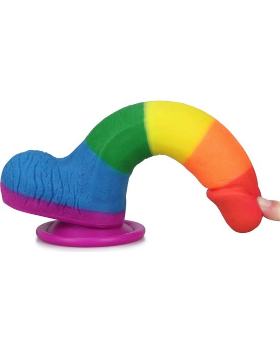 Lovetoy Dildo Prider 7.5 Liquid Silicone LGBT