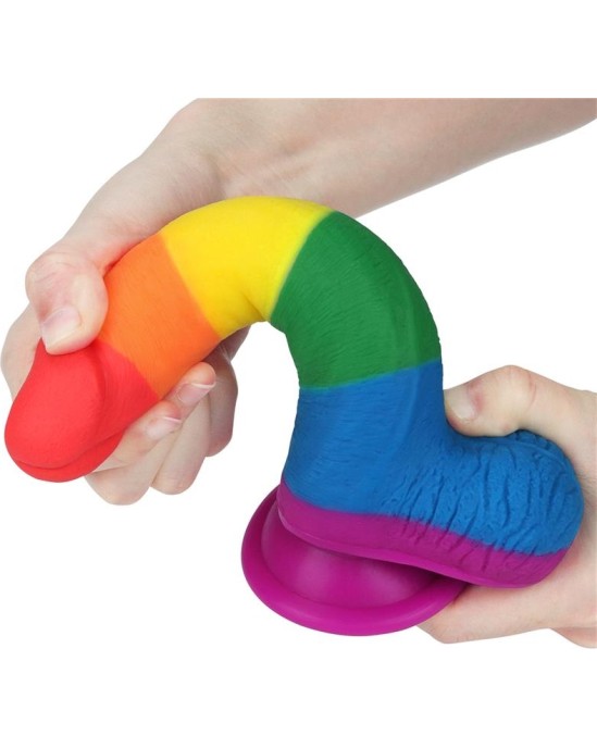 Lovetoy Dildo Prider 7.5 Liquid Silicone LGBT