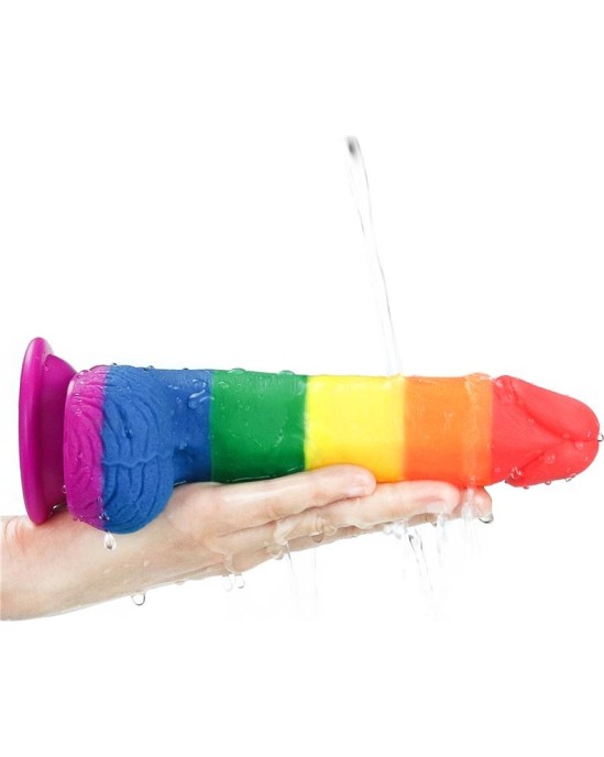 Lovetoy Dildo Prider 7.5 Liquid Silicone LGBT