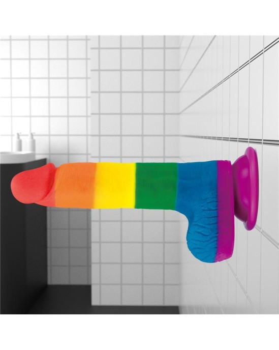 Lovetoy Dildo Prider 7.5 Liquid Silicone LGBT